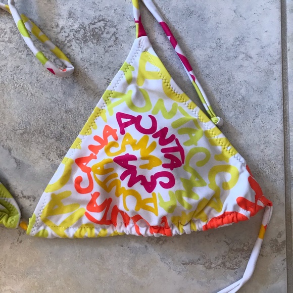 Robin Ruth Bikini Swim Top Punta Cana Tie Back Triangle - Picture 10 of 16